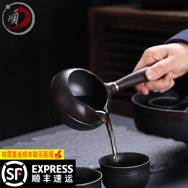 紫砂茶海侧把公杯古顺牧大容量