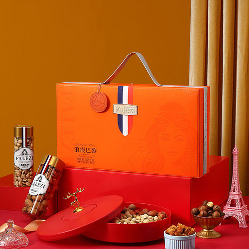 法乐兹坚果礼盒浪漫巴黎过年送长辈礼品春节纯坚果大礼包送亲戚