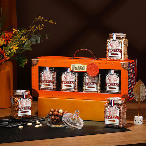 法乐兹坚果礼盒时尚巴黎过年送长辈礼品春节纯坚果大礼包送亲戚