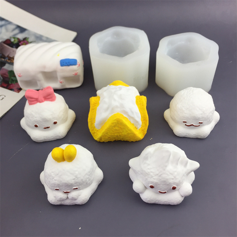 DIY角落生物牛乳爆馅蛋糕硅胶模