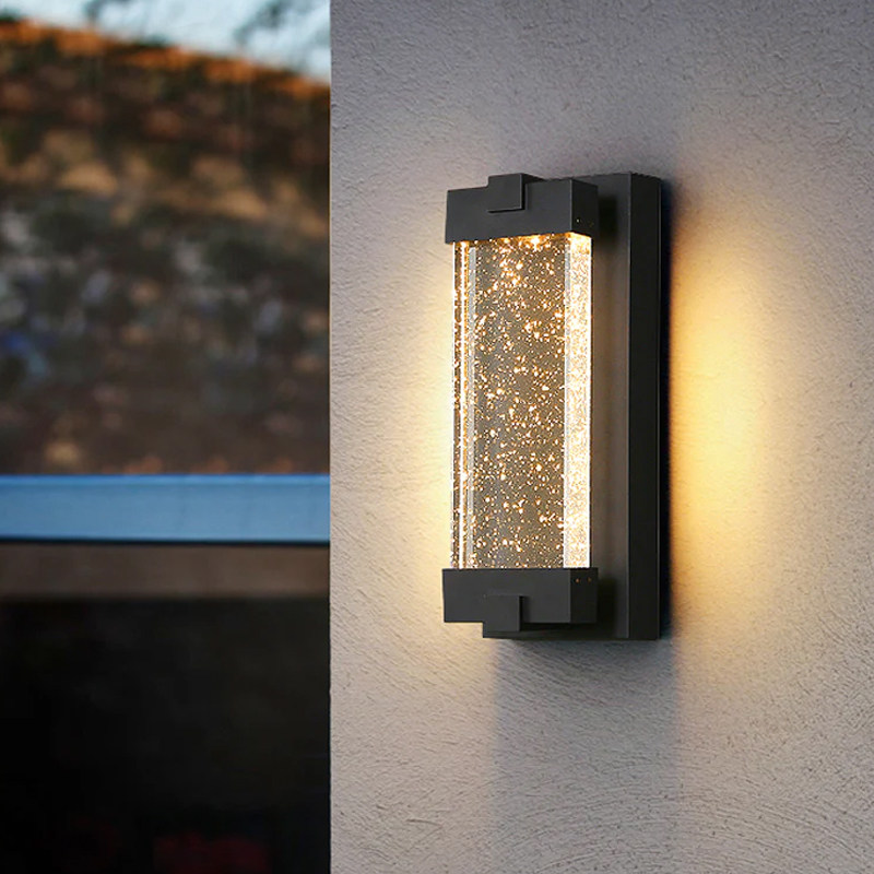 户外防水庭院壁灯现代简约水晶壁灯大门柱子壁灯露台壁灯外墙灯,家装灯饰光源,户外壁灯,淘宝优惠券,粉丝福利购,淘宝优惠卷
