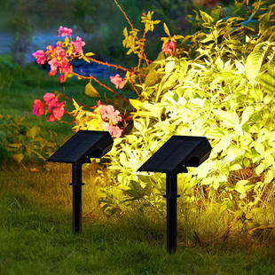 超亮防水庭院地插草坪灯户外太阳能射灯室外绿化景观灯花园照树灯