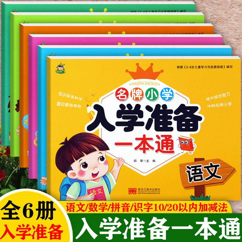 小树丫新蒙氏幼儿描红天天练名牌小学入学准备一本通语文数学拼音识字1020以内加减幼小衔接一日一练学前冲刺100分幼小衔接测试卷
