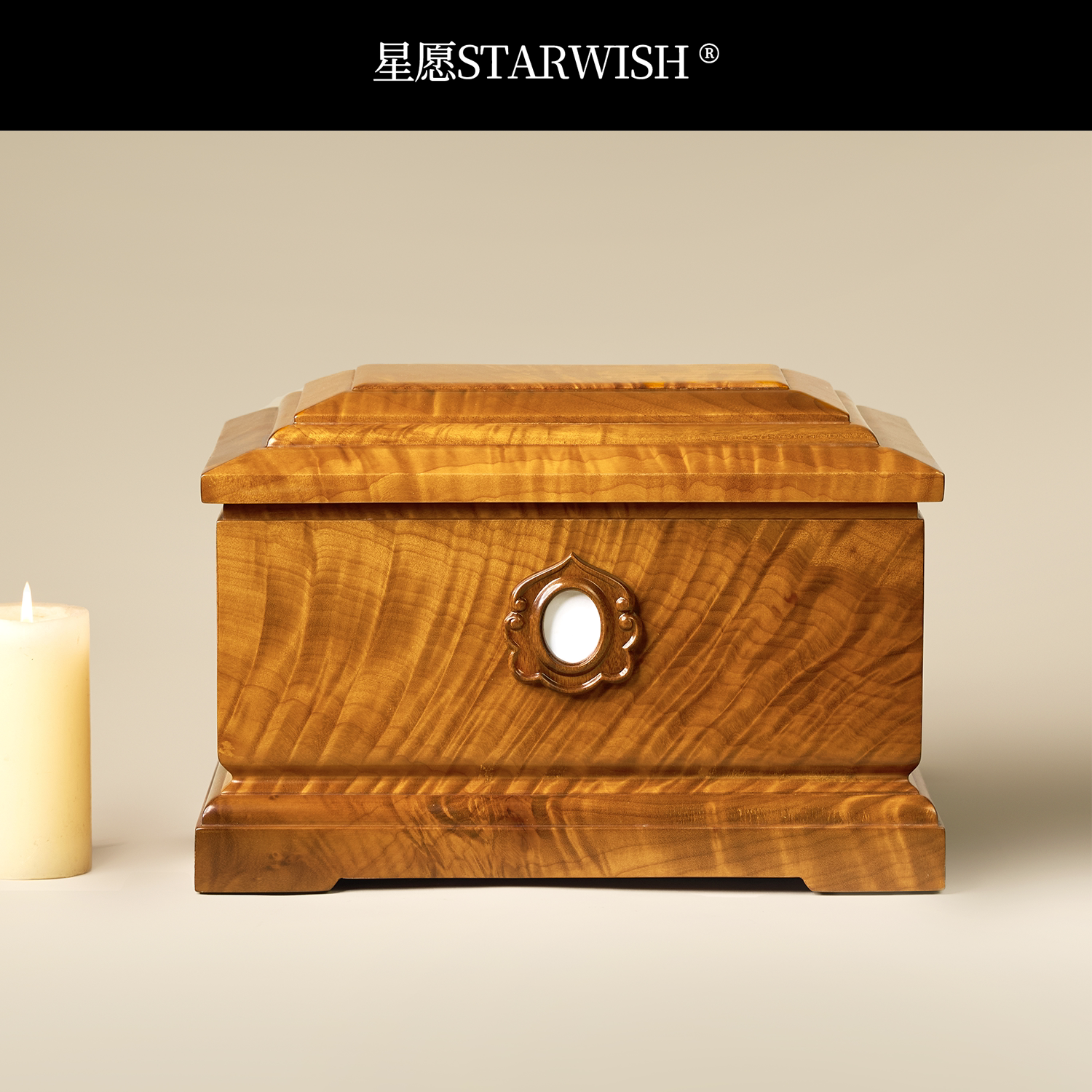 香楠｜金丝楠木骨灰盒实木骨灰盒整板满花高品质殡葬骨灰盒清明节