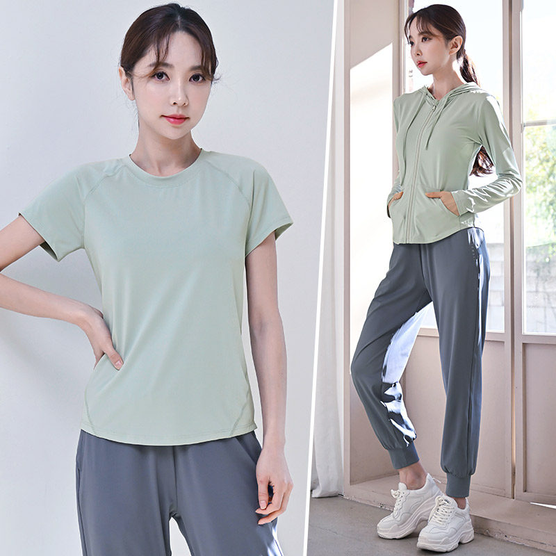 高级感专业晨跑步运动服套装女2026新款春夏季速干衣健身房瑜伽服
