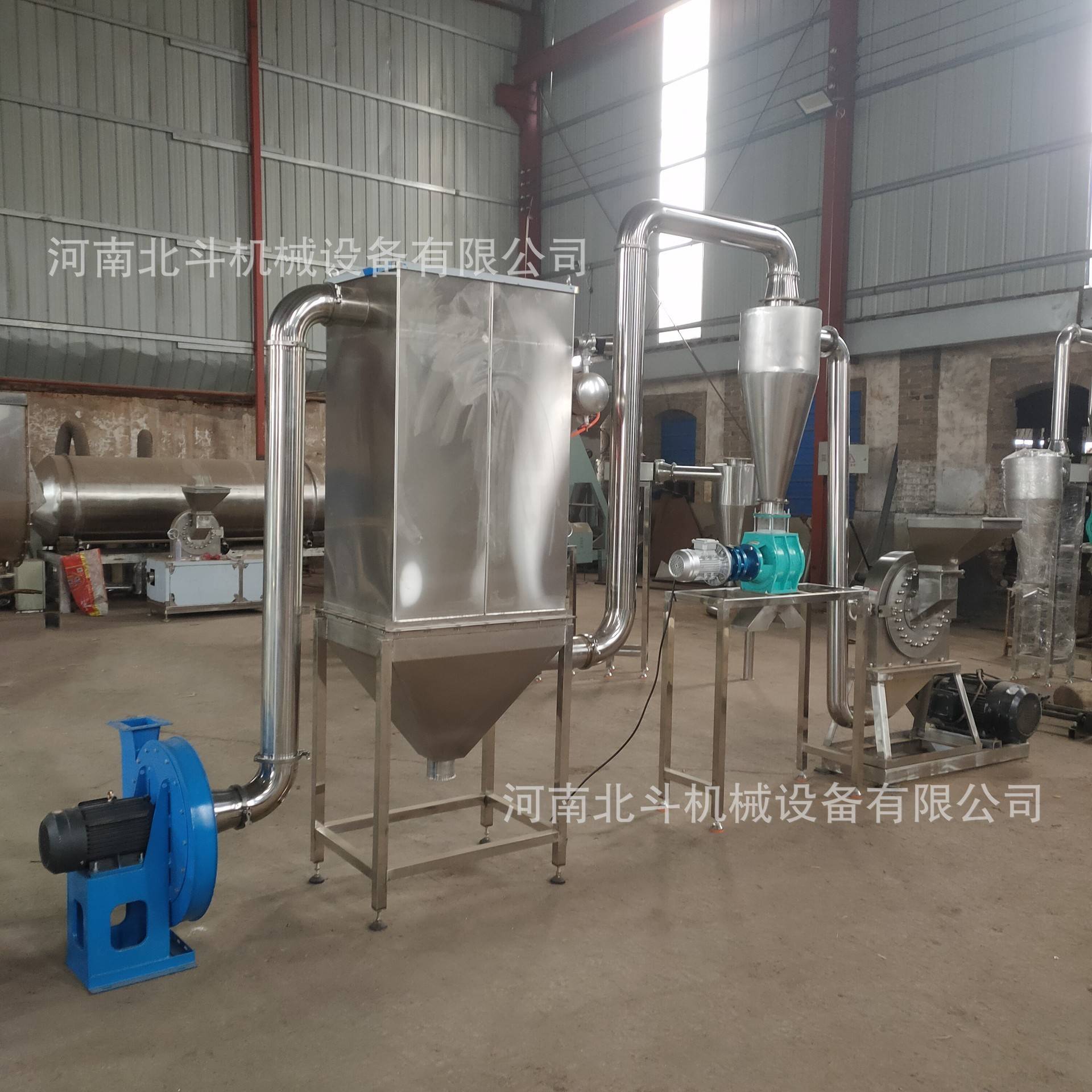 不锈钢脉冲除尘式齿盘粉碎机过期食品饼干粉碎机生鲜料粉碎机