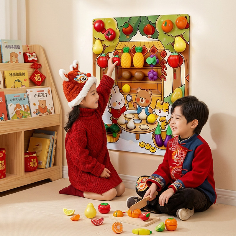 儿童过家家仿真水果蔬菜玩具过新年礼物切切乐6男女孩益智1到3岁2,玩具/童车/益智/积木/模型,过家家玩具,淘宝优惠券,粉丝福利购,淘宝优惠卷