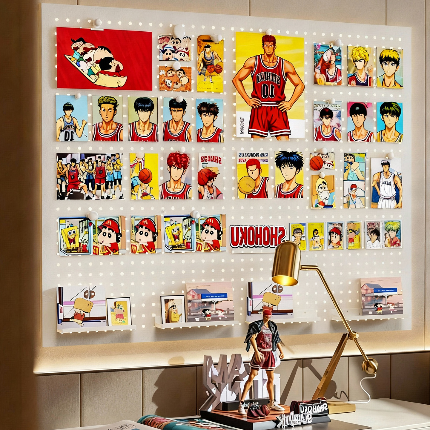 3寸小卡洞洞板展示墙面明星收纳卡片追星卡片海报专辑咕卡置物架防潮爱豆自担手办周边拍立得谷子立牌镭射票