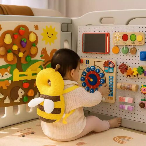 早教起跑线|硬控宝宝的DIY忙碌板