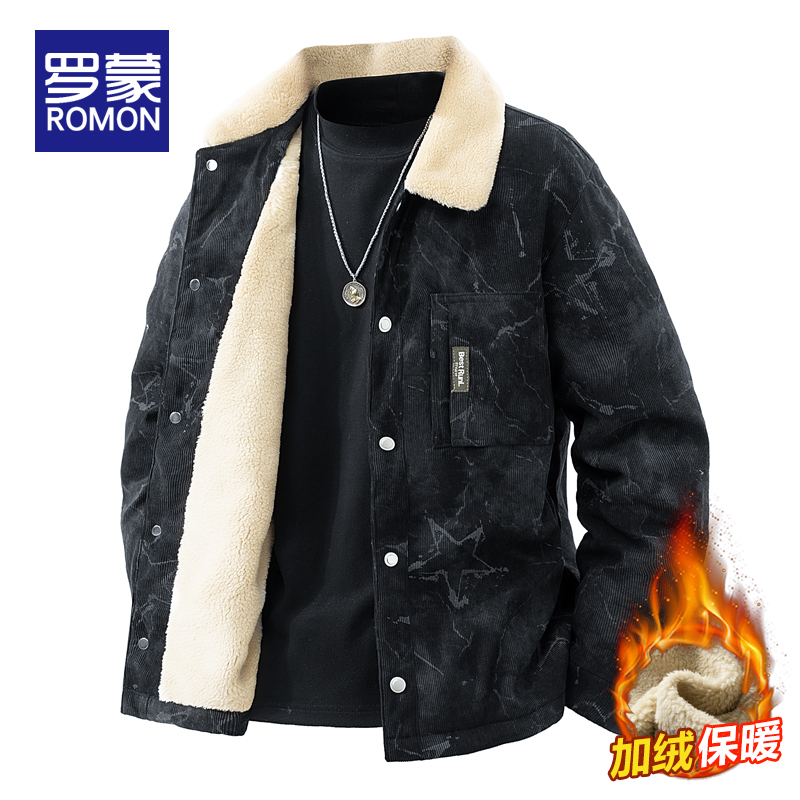 罗蒙翻领秋冬标准夹克