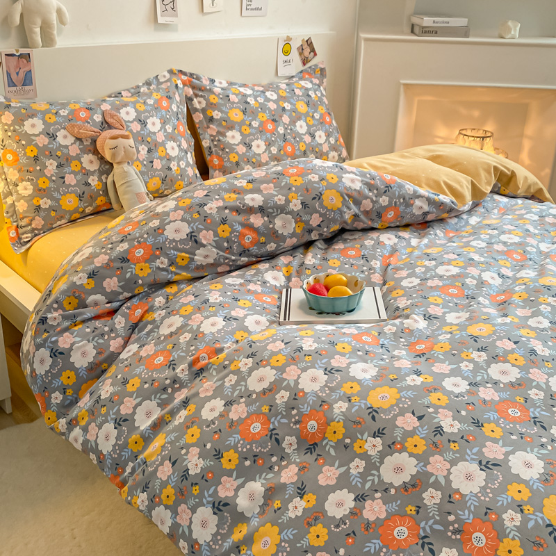 加厚全棉磨毛四件套秋冬季