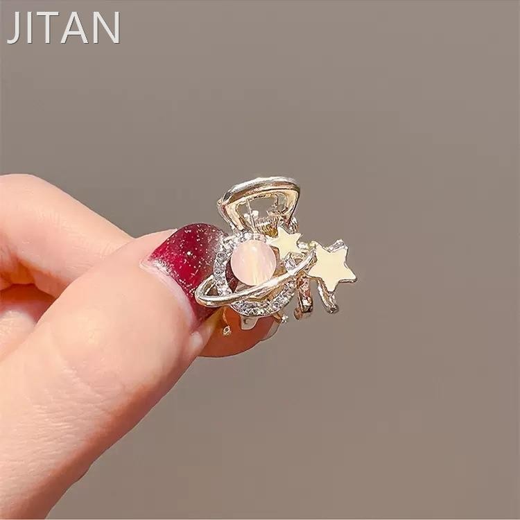 粉色星球小抓夹女小巧精致发夹