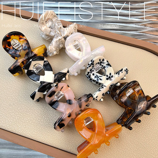 高级感交叉小号发抓夹2022新款 夹高马尾侧边刘海夹子头饰发夹Q741