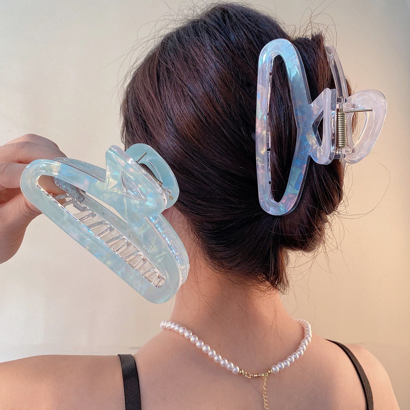 人鱼姬交叉夹后脑勺盘发抓夹PV抓夹时尚发夹头饰发卡