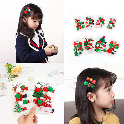 新款圣诞儿童发饰可爱宝宝百搭