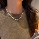 新中式 十里间 一点咖啡豆 串珠项链女简约百搭珍珠锁骨链