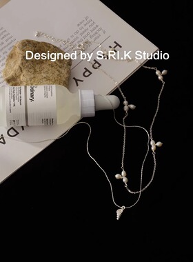 十里间【真珍珠|海螺】法式浪漫淡水珍珠海螺项链百搭叠戴锁骨链