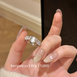 十里间【冰清玉髓】文艺新中式葫芦戒指百搭通勤活口亮晶晶中戒