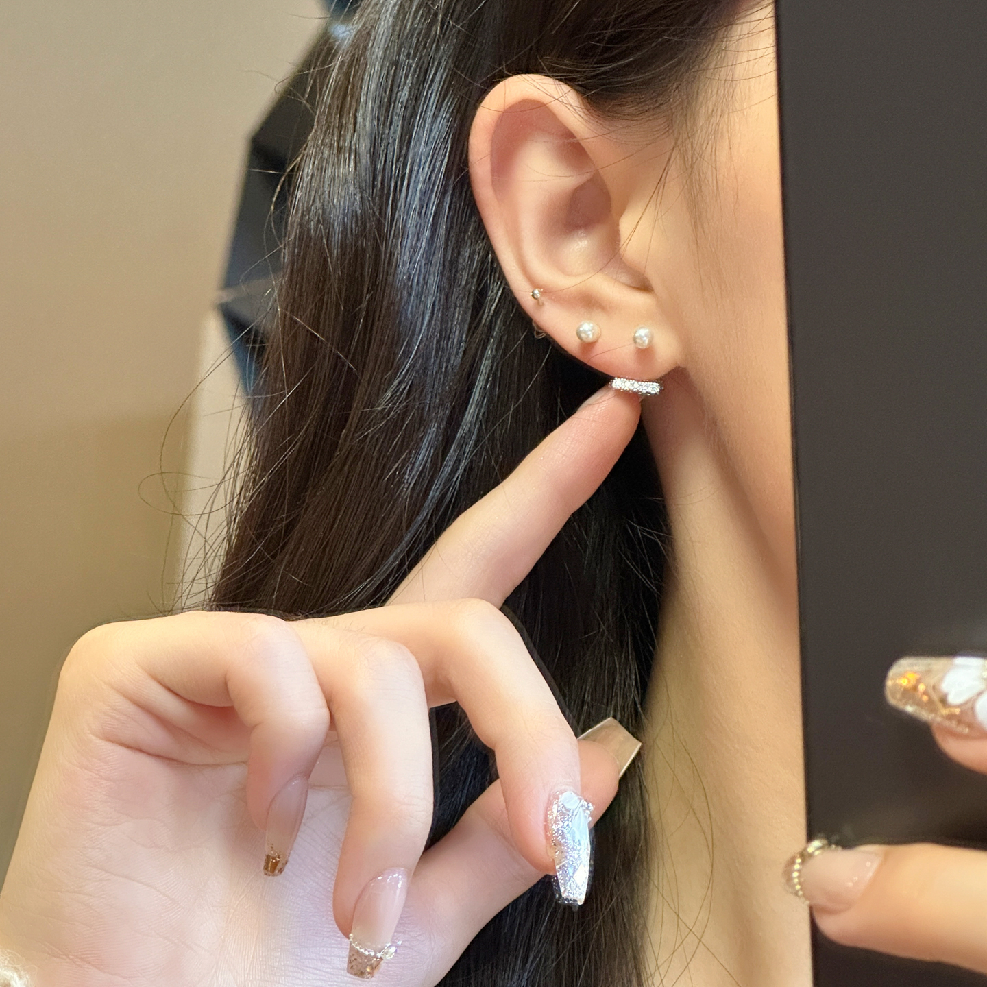 十里间【一款两戴】珍珠耳环