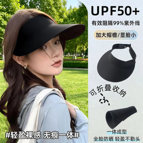 2026新款女空顶折叠防晒帽