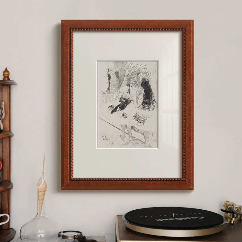 《Sketch》德加芭蕾法式复古客厅挂画琴房舞蹈房中古风艺术装饰画