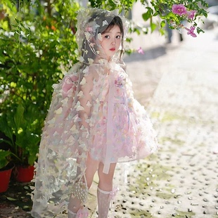 女童洛丽塔连衣裙儿童夏季重工小女孩花仙子蓬蓬公主裙生日礼服裙
