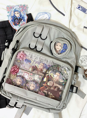 新年直降Baachoo下课痛双肩痛包书包大容量帆布休闲电脑旅行上学