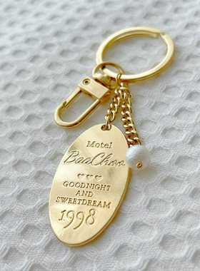 Baachoo原创设计 好梦钥匙扣 精致少女可爱珍珠五金包挂件车挂饰