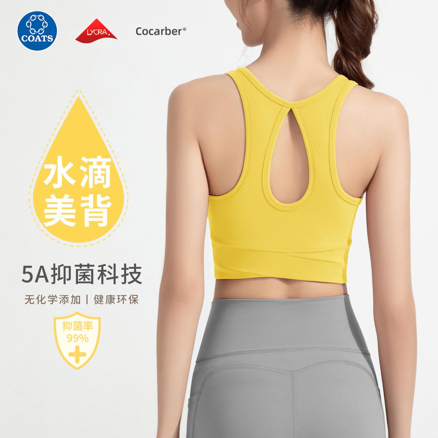 Sports bra, women's running gym bra, integrated yoga