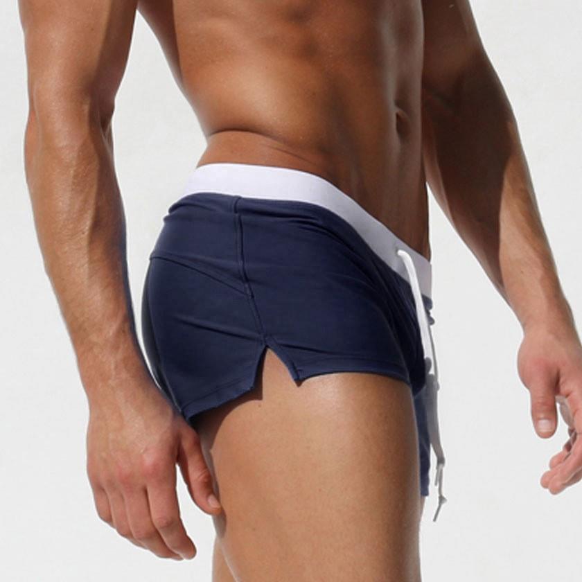 Men's swim trunks, flat angle swim trunks, anti awkward