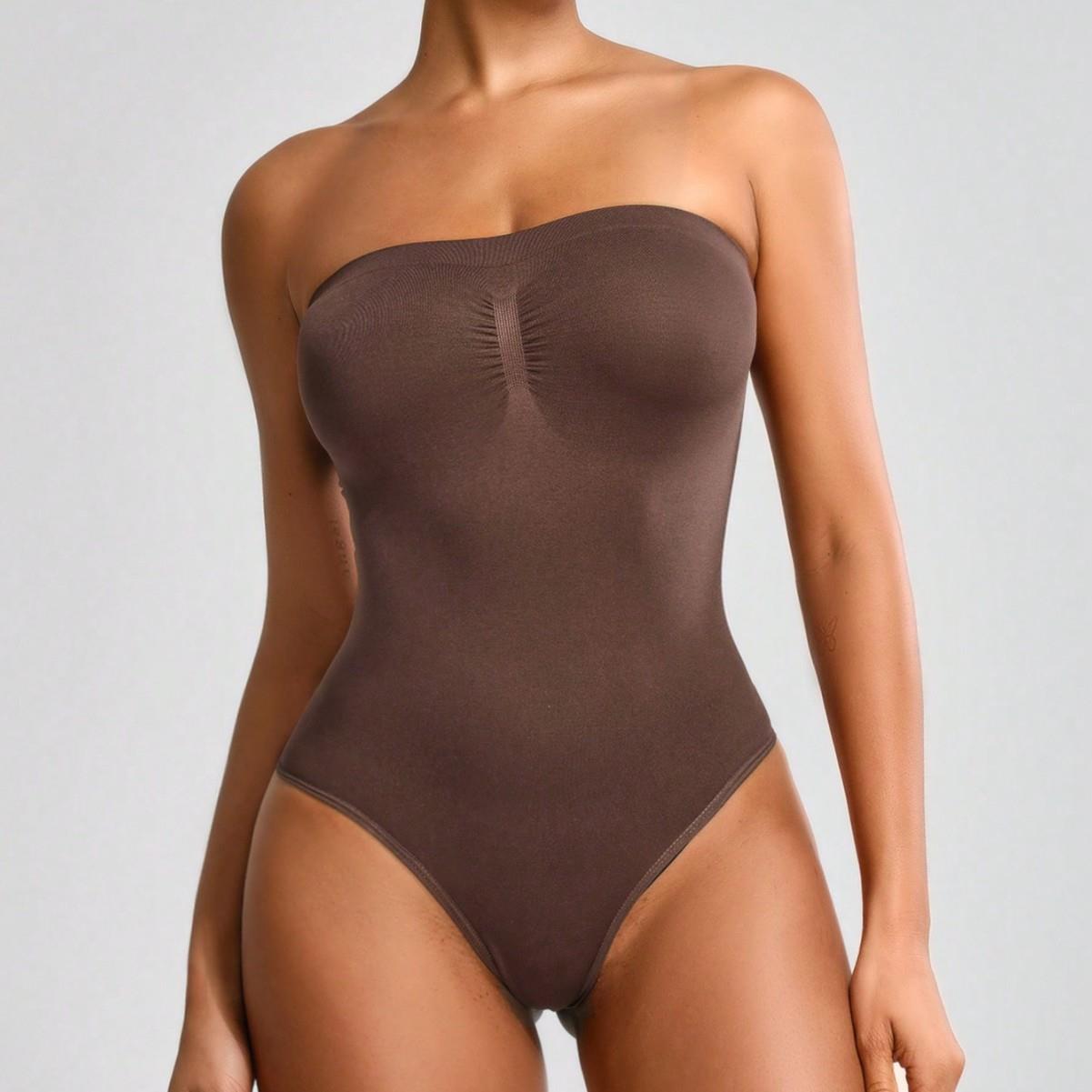 Oversized shapewear, cinched waist, tight fitting