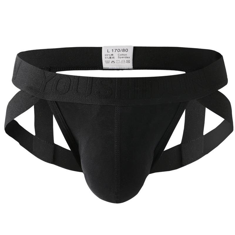 Low waist underwear cotton men's thong men's doublet