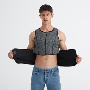 Men's sports shapewear zipper sweatshirt tight fitting