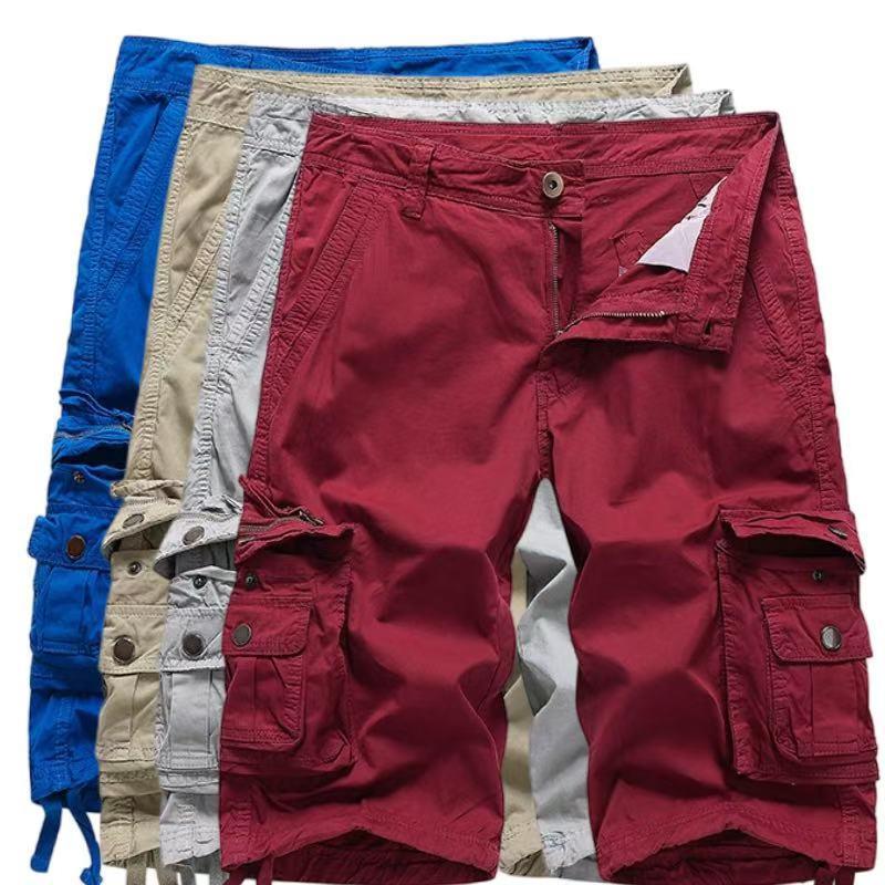 Men's workwear shorts in large size with multiple pockets