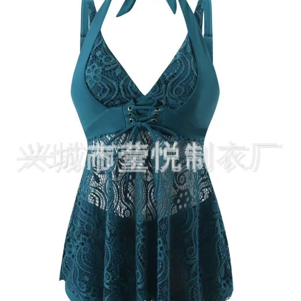 Bikini women's split hollow strap swimsuit with two