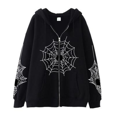 Zipper hoodie streetwear hoodie jacket for women