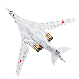 俄罗斯白天鹅TU-160轰炸机合金模型摆件仿真军事战斗飞机玩具男孩