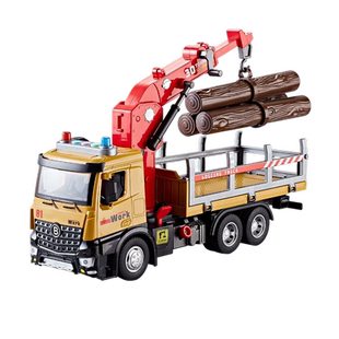 超大号木材运输车玩具儿童工程车翻斗车吊车抓木机挖机男孩玩具车
