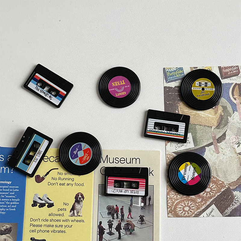 黑胶唱片冰箱贴怀旧复古造型