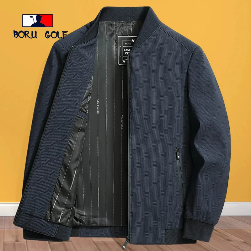 BORUGOLF爸爸春秋外套中年夹克