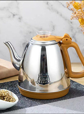 故瓷明灶家禄福万千瓷有情全自动上水茶炉吧机单个电热不锈钢水壶