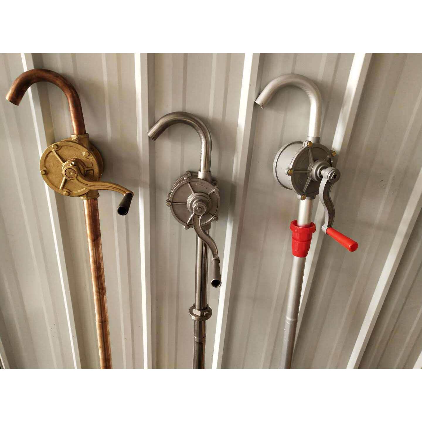 手摇油泵防爆全铜油抽子抽油器手摇式油泵黄铜提油泵