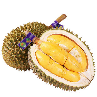 【顺丰】泰国托曼尼小巴掌榴莲2个共4-5斤肉黄味浓核大勿生切