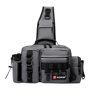 渔之君新款路亚包多功能单肩背腰包防水斜跨路亚竿钓鱼收纳渔具包