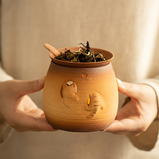 糖糖猫烤茶炉家用陶瓷烘焙炉茶道配件围炉煮茶烤茶套装 蕴华堂