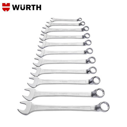 WURTH伍尔特弯头两用扳手开口梅花呆扳手双头梅开加长扳手10-46mm