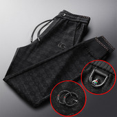 子男秋冬苹果AEMAPE休闲裤 针织弹力裤 格子裤 裤 宽松小脚男裤 秋2020