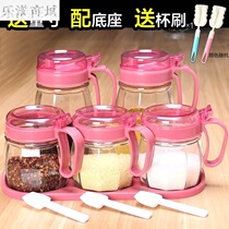 奇兵用品盐罐食用盒子大容量调味胡椒储物罐佐料小罐味精玻璃瓶。