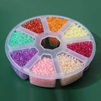 Прозрачные рисовые бусины диаметром 3 мм, 1 коробка.