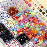 Акриловые бусины с буквами, браслет из бисера ручной работы, брендовое ожерелье, брелок, аксессуар, аксессуары, английские буквы, DIY